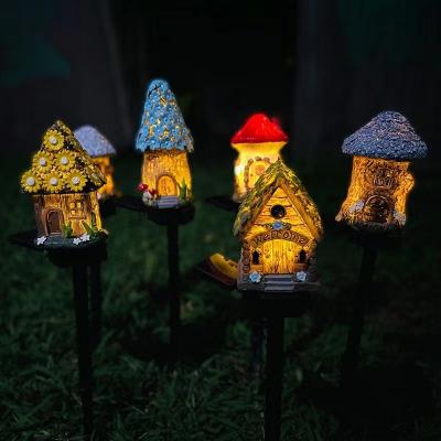 China Lawn Landscape Solar Mushroom Lights Outdoor Ground Plug Cartoon Garden House Lights for sale