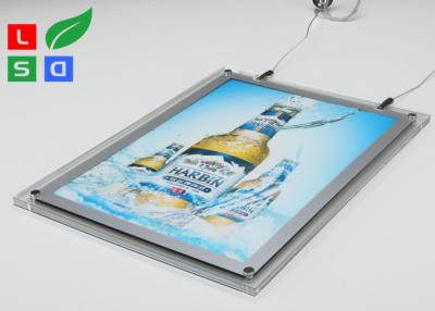 China 2mm klarer Acryl-LED Crystal Light Box HS Code 94056000 für das Decken-Hängen zu verkaufen