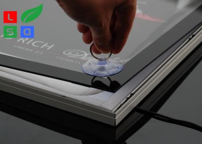 China O cartaz de alumínio amigável do diodo emissor de luz SMD2835 de Eco quadro a caixa leve conduzida ultra fina à venda