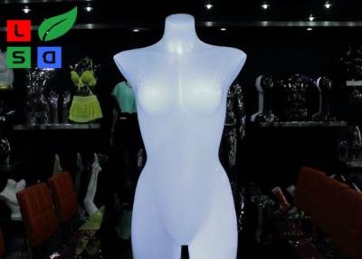 China 82cm High Illuminated Plastic Female Mannequin Torso for sale