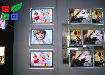 China Größe Porträt-Ansicht-Crystal Light Box Displays A2 mit Kabel-hängenden Ausrüstungen zu verkaufen
