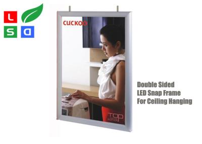 Chine Le double de la CE a dégrossi le cadre d'affiche de LED A1 A2 pour accrocher d'intérieur de plafond à vendre