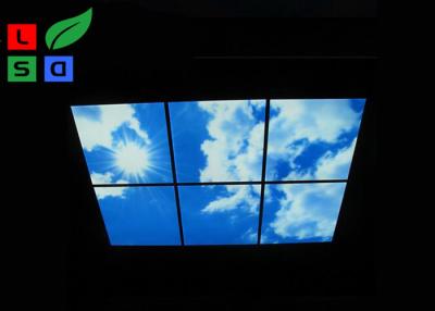 China 595x595Mm LED Shop Display Blue Sky LED Flat Panel Light For Ceiling Decoration for sale