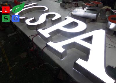 China 60mm Front Lit Letters 2835SMD  3d Led Acrylic Signage For Outdoor Shop Display for sale