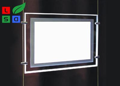 China Suspension 3014 SMD LED Crystal Light Box 11mm thick For Window Poster Display for sale