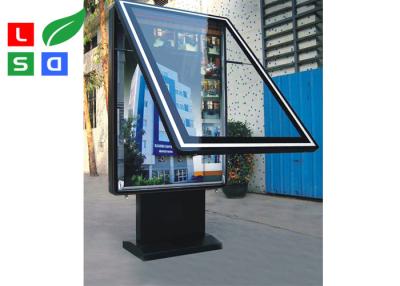 China Prenda impermeable al aire libre echada a un lado dual de la caja de luz DC12V de la profundidad 200m m LED para la calle en venta