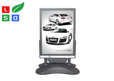 China 32mm width LED Poster Stand Display Pavement Sign Board For Advertising for sale
