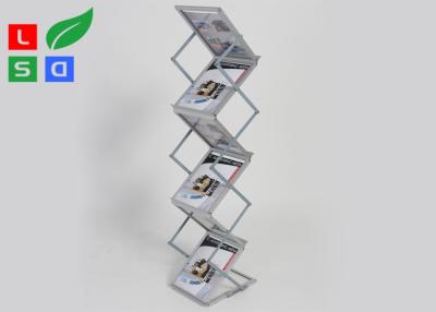 China 210x297mm A4 Foldable Brochure Stand Freestanding Brochure Holder for sale