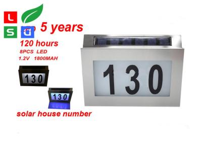 China 0.5W Solar Powered LED Signs 5050SMD LED Solar House Number Light for sale