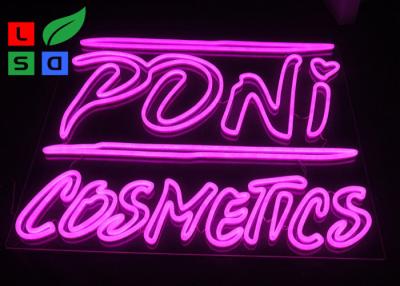 China 12V Voltage Pink Color Dual Lines Custom Made Neon Signs For Interior Shop Signage for sale