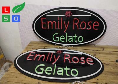 China Exterior Customized LED Neon Signs 3D Letters For Ice Cream Shop for sale