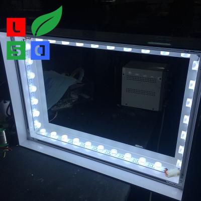 China caixa de luz Frameless tomada partido da tela do diodo emissor de luz 8000K única 3030SMD à venda
