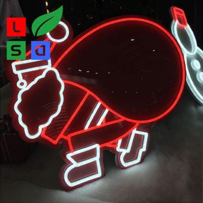 China Kleine aangepaste neonreclame Aangepaste neonreclame LED-winkeldisplay voor kerstversiering Te koop