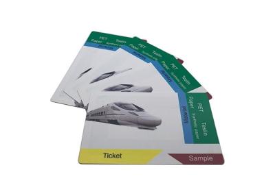 China Ultualight EV1 Chip Rfid 13.56 Mhz Card Ticket With PVC / Paper Material for sale