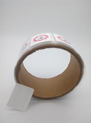 China Anti van de Stickermarkeringen 31*25 ISO14443A van Diefsecurity fragile paper RFID de Lange Gelezen Waaier Te koop