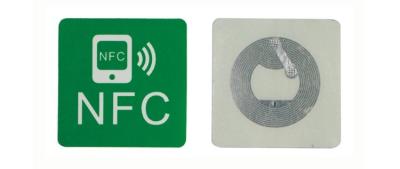 China Plastic RFID 13.56mhz Patrol NFC Tag Sticker Round Waterproof for sale