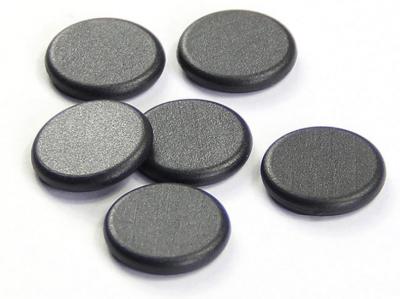 China Black Coin Tags 13.56MHZ And 125khz Smart Rfid Tags PVC For Access Control for sale