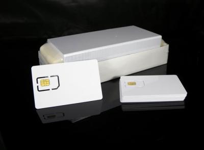 China White Blank Chip Custom Contacted Smart Card, Business Cards With ISO for sale