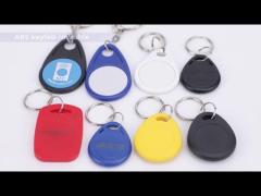 ABS RFID Key Fob Tag With NFC Chip In Access Control System