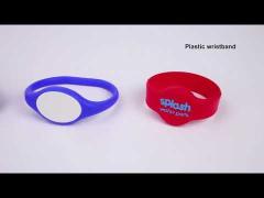 Waterproof MIFARE RFID Silicone Wristband Flexible Reusable