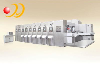 China Cadena de producción acanalada semi automática de la cartulina de la máquina de la caja en venta