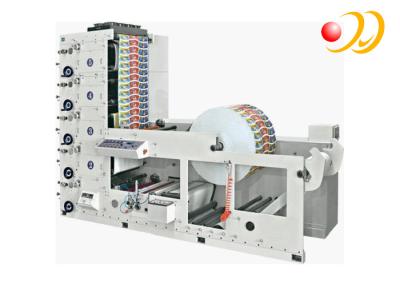 China El desenrollar de alta velocidad de la impresora de Flexo del color de la taza de papel 6 en venta