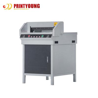 China Poster Book Guillotine Paper Cutting Machine Infrared For Safety Operation for sale