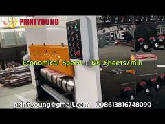PRY-2000 Automatic Lead Edge Three Colors Flexo Printing Slotting and Die Cutting Machinery