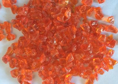 China LANDSCAPING GLASS ROCK-orange for sale