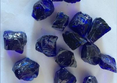 China LANDSCAPING GLASS ROCK-dark blue for sale