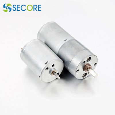 China Metallic Miniature DC Gearmotor Sweeper Shredder 25mm Brushed DC Motor With Gearbox for sale