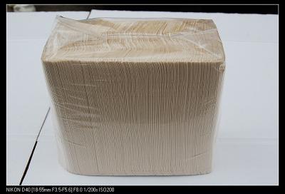 China Eco Friendly cola / cocktail party Brown Kraft Paper Tissue support low fold for sale