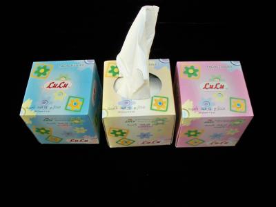 China Strong Water Absorption 2 ply Cube Box Facial Tissue, 18x20cm 80 sheet for sale