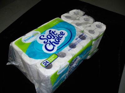 China Recicl o rolo do lenço de papel do toalete, 24 Rolls pelo saco à venda