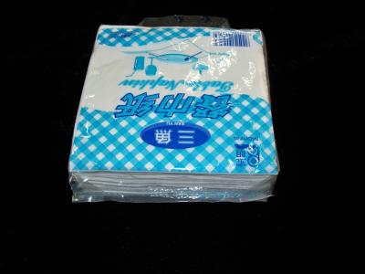 China 40*40cm Food Grade White cola / Lunch Paper Napkins of Recycled Pulp for sale