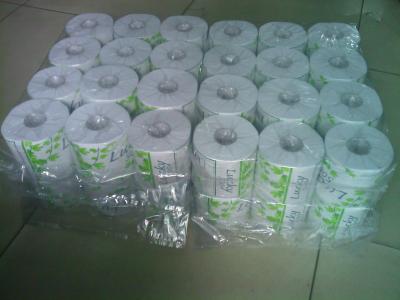 China White 36 Rolls Packing Toilet Tissue Paper Roll ,  Recycle Tissue for sale