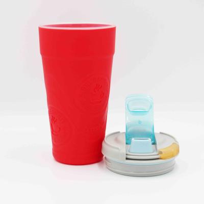 China Taza de consumición no tóxica amistosa del silicón de la taza de café del viaje FDA Eco en venta