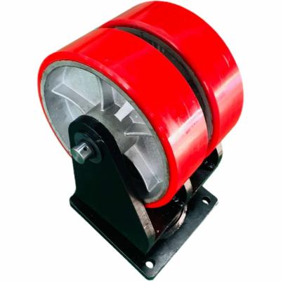 China Polyurethane Iron Core Agv Caster Wheel 5/6/4 Inch Heavy Duty Casters for sale