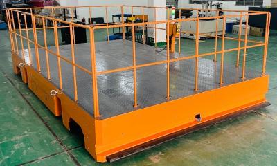 China 10T Automated Guided Vehicle Rail AGV Transfer Cart Remote Control for sale