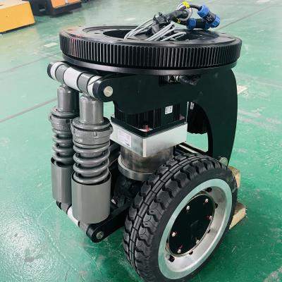 China Rubber Double Wheel Differential 3000KG AC Motor Drive Wheel For Factory Agv for sale