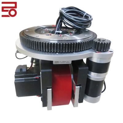 China Brushless DC Motor Shock Absorbing Drive Wheel 180mm Mobile Robot Wheels for sale