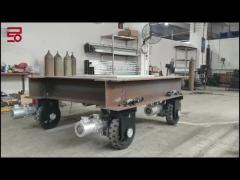 Rubber Tread 2T Load High Traction AC Motor Drive Wheel 15km/H Heavy Duty Robot Wheels