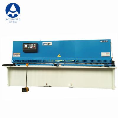 China Hydraulic CNC NC Metal Plate Carbon Steel Shearing Machine With Ruler for sale