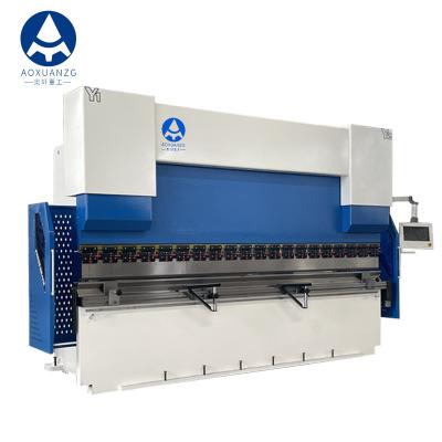 China 63T 3200 CNC Metal Folding SS Sheet Bending Machine With Side Fence E21 Controller for sale