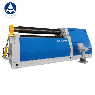 China CNC Hydraulic 4 Rollers Plate Rolling Machine 20x3000 Carbon Steel Metal Sheet for sale