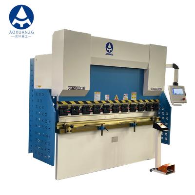 China Hydraulic CNC Automatic Sheet Folding Machine 1250KN 2500mm TP10S Iron Sheet Bender Single Phase for sale