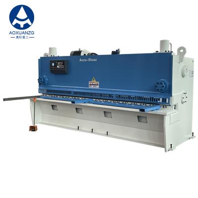 China 6*3200mm CNC Hydraulic Guillotine Shearing Machine Cutter With 1-3° Shearing Angle for sale