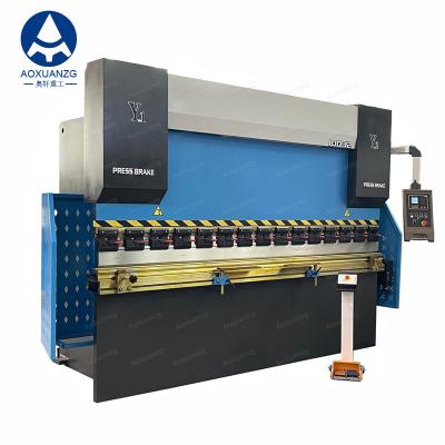 China 4 mm de acero carbono hidráulico NC frenado de prensa 3200 mm máquina de flexión de prensa 100T con E21 en venta