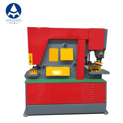 China Multifunctional Punching, Bending, Shearing, Square Bar And Round Bar Cutting Hydraulic Ironworker for sale