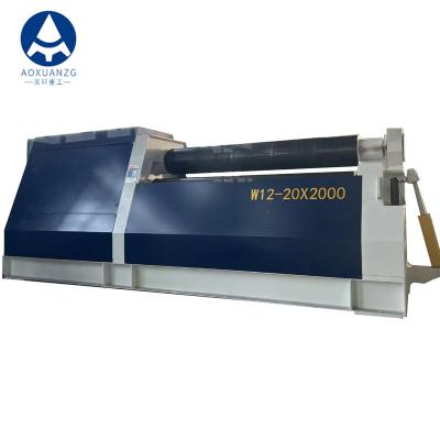 China W12-20*2000 PLC Control CNC Hydraulic Bending Machine Carbon Steel 20mm 4 Roller for sale